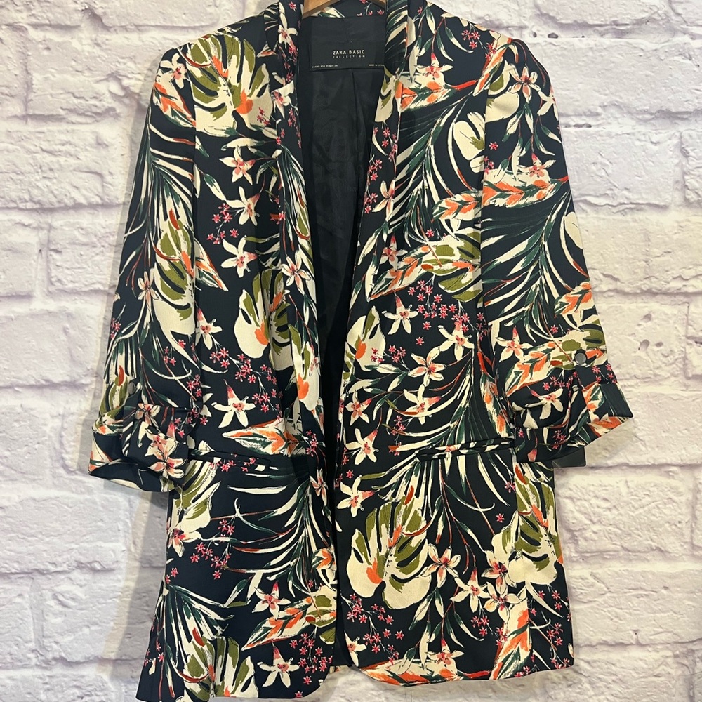 Zara Floral Blazer